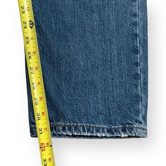 Levis 541 Athletic Fit Distressed Jeans Mens 36x32 Blue Medium Wash 100% Cotton - Picture 11 of 11